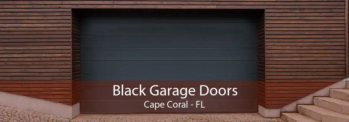 Black Garage Doors Cape Coral - FL