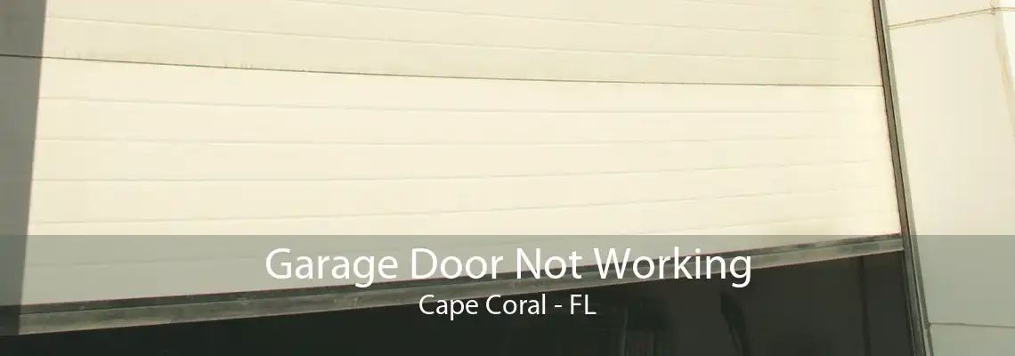 Garage Door Not Working Cape Coral - FL